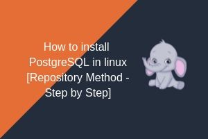 How to install PostgreSQL 10